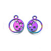 Rainbow Color Alloy Pendants PALLOY-N156-214-3