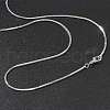 1.5mm Rack Plating Brass Snake Chain Necklaces for Women Men MAK-L044-13P-3
