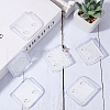 CREATCABIN 5 Sets Self Adhesive ABS Plastic Shower Curtain Clips DIY-CN0003-12-3