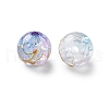 Transparent Crackle Acrylic Beads DACR-D300-01B-10mm-2