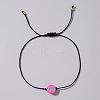 Fruit Pitaya Polymer Clay Braided Bead Bracelets LP5577-2-1