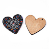 Printed Basswood Pendants WOOD-S045-011C-2