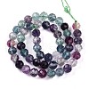 Natural Rainbow Fluorite Beads Strands G-T140-22B-3
