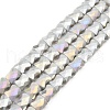 AB Color Plate Glass Beads Strands EGLA-P051-06A-B10-1