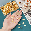   200Pcs 10 Styles Alloy Glue-on Flat Pad Bails FIND-PH0020-15-3