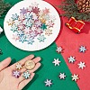 SUNNYCLUE 48Pcs 8 Colors Transparent Resin Cabochons FIND-SC0011-37-3