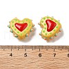 Handmade Lampwork Bumpy Beads Heart LAMP-V001-07H-4