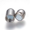 304 Stainless Steel Magnetic Clasps with Glue-in Ends STAS-F193-05P-2