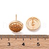 Brass Stud Earrings EJEW-D288-03G-3