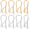 Beebeecraft 32Pcs 2 Styles Brass Earring Hooks KK-BBC0014-12-1
