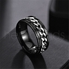 Stainless Steel Chains Rotating Finger Ring PW-WG67706-05-1
