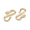 Brass Hook and S-Hook Clasps KK-G497-26G-2