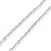 Non-Tarnish 304 Stainless Steel Add a Bead Adjustable Texture Cable Chains Bracelets for Women BJEW-M307-01D-P-2