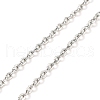 304 Stainless Steel Add a Bead Adjustable Texture Cable Chains Bracelets for Women BJEW-M307-01D-P-2