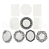 10Pcs 10 Styles Vintage Lace Waterproof PET Stickers Sets DIY-M066-05D-3
