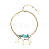 304 Stainless Steel Charm Anklets AJEW-AN00510-3