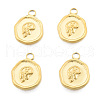 Ion Plating(IP) 201 Stainless Steel Pendants STAS-N098-244LG-2