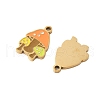 304 Stainless Steel Enamel Pendants STAS-R168-22G-04-2