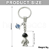 Alloy Enamel & Rhinestone Keychain KEYC-YW00044-3