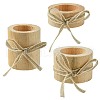 Wood Candle Holder DJEW-CJC0002-02-1
