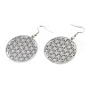 Tarnish Resistant 201 Stainless Steel Dangle Earrings STAS-S105-JN625-1-2