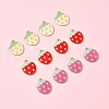 12Pcs 3 Colors Light Gold Plated Alloy Enamel Pendants FIND-FS0002-82-7