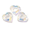 Electroplated Glass Pendants EGLA-O008-01E-1