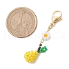 Glass Seed Beaded Fruits Pendant Decorations HJEW-MZ00150-3
