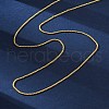 Brass Box Chains Necklaces for Women NJEW-D302-08G-4