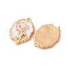 Brass Enamel Pendants KK-Z112-18G-01-2