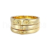 3Pcs Brass Rings PW-WGC3339-05-2