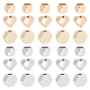 BENECREAT 48Pcs 6 Styles Brass Spacer Beads KK-BC0013-36-1