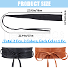 CRASPIRE 2Pcs 2 Colors Imitation Leather Wrap Around Waist Bands AJEW-CP0008-08B-2