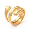 Ion Plating(IP) 304 Stainless Steel Finger Rings for Women Men RJEW-C049-04B-G-1
