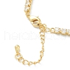 Brass Micro Pave Clear Cubic Zirconia Choker Necklaces NJEW-H308-05G-3