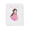 Rectangle Paper Hair Clip Display Cards CDIS-C004-03B-2