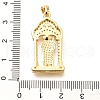 Brass Micro Pave Cubic Zirconia Pendants KK-G519-16G-3