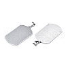 304 Stainless Steel Rectangle Big Pendants STAS-Q190-03-2
