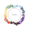 Chakra Gemstone Stretch Bracelets BJEW-JB02288-01-3