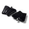Natural Obsidian Carved Pendants G-B067-01F-2