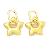 Star Brass Hoop Earrings for Women EJEW-U057-06C-01G-4