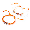 Adjustable Nylon Braided Bead Bracelets BJEW-TA00484-7