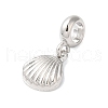 Rack Plating Alloy European Dangle Charms PALLOY-S189-31P-2