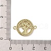 Brass Micro Pave Clear Cubic Zirconia Connector Charms with Enamel KK-H466-03G-3
