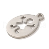 Non-Tarnish 201 Stainless Steel Pendants STAS-E217-16P-2