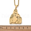 304 Stainless Steel Religion Pendant Necklaces NJEW-Z058-05G-5