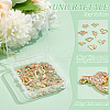 Unicraftale 36Pcs 9 Styles Alloy Rhinestone Links/Connectors FIND-UN0016-38-5