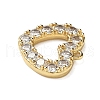 Brass Micro Pave Cubic Zirconia Pendants KK-I276-57G-2