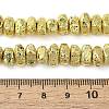Electroplated Natural Lava Rock Beads Strands G-L606-D02-01B-4