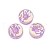 UV Plating Handmade Lampwork Beads LAMP-R004-03D-1